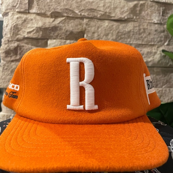 Rhude Vibrant Orange Cap with White Logo - Picture 2 of 13